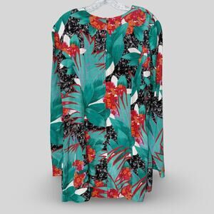 Vintage P.J. Klein Tropical Print Mini Dress